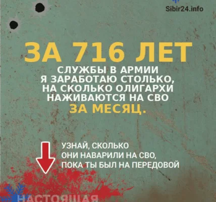 💸 Стал известен разрыв в доходах между участниками СВО и олигархами