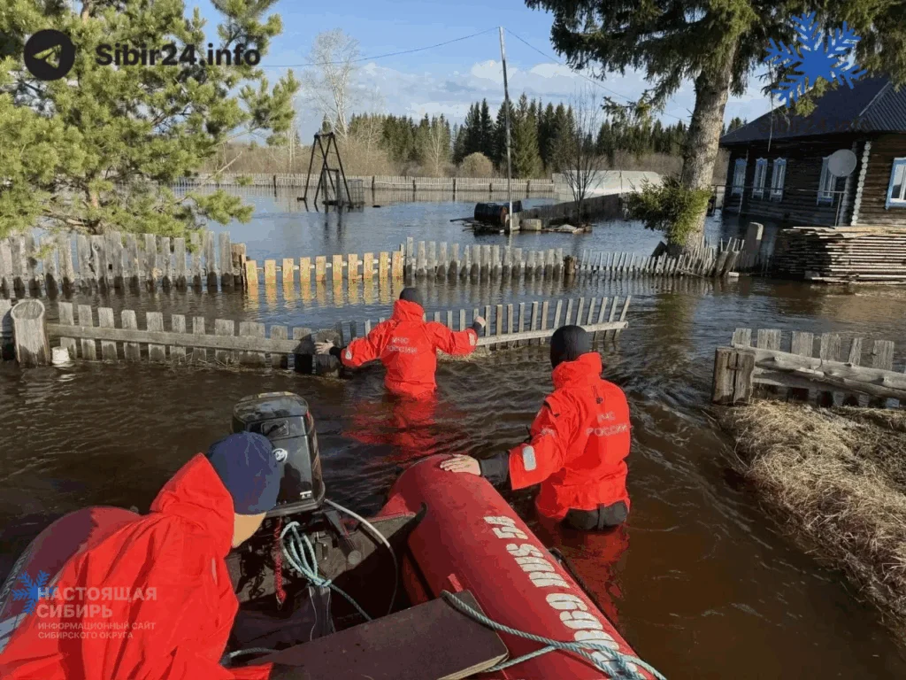 В Новосибирской области затопило село